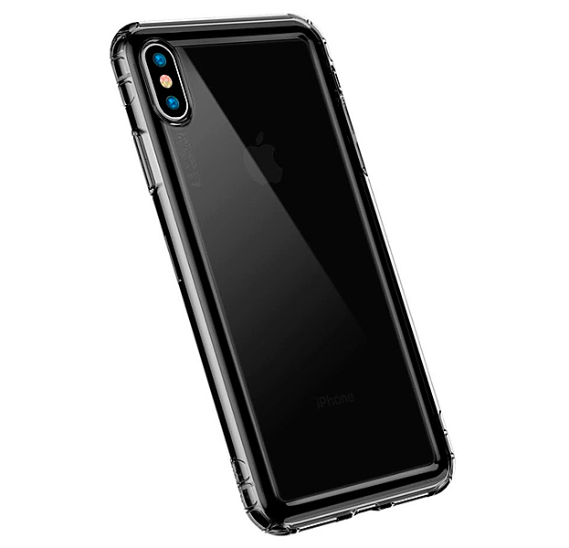 

Противоударный чехол-накладка для iPhone X/XS Baseus Safety Airbags Case Transparent, Прозрачный
