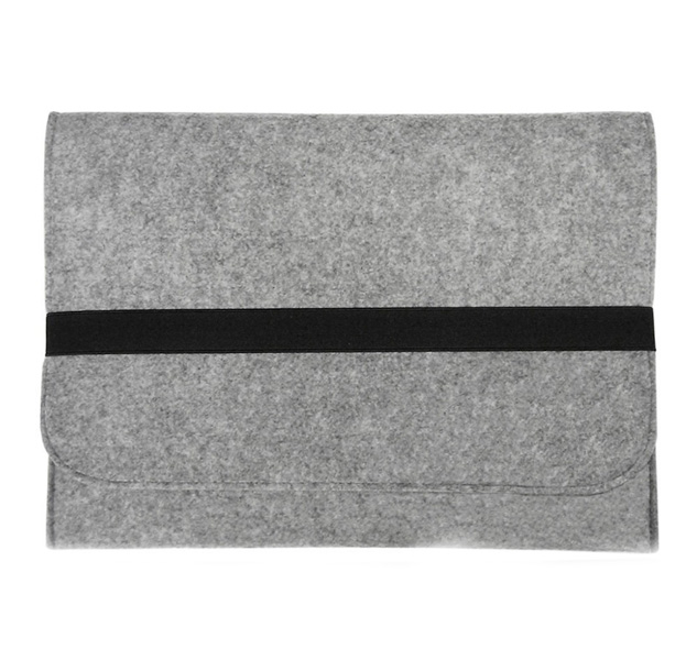 

Серый фетровый чехол для Macbook Pro 13 New 2016 Elastic Clasp Case