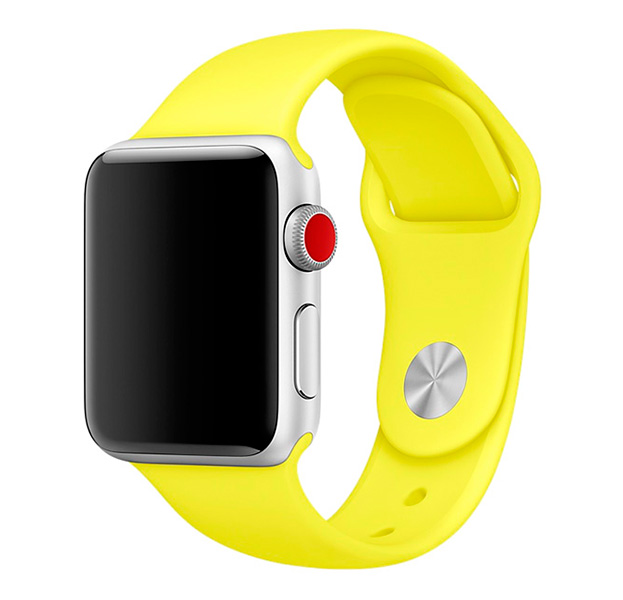 

Желтый ремешок для Apple Watch 42/44 mm Sport Band