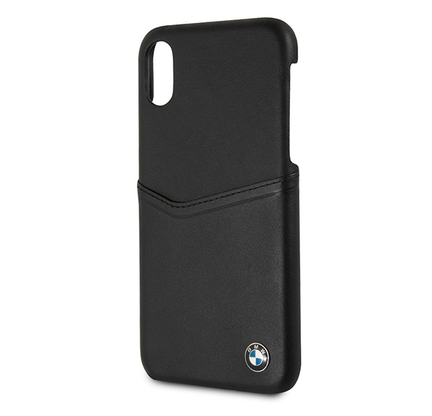 

Чехол-накладка для iPhone X/XS BMW Signature Card Slot Black, Черный