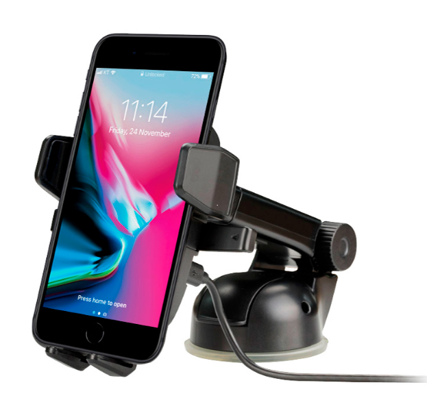 

Автодержатель для смартфонов с беспроводной зарядкой Onetto Easy One Touch