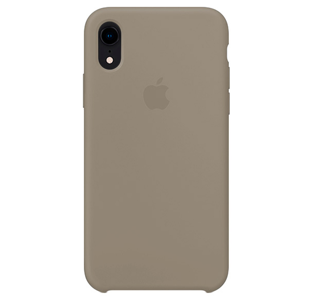 

Светло-серый силиконовый чехол для iPhone XR Silicone Case