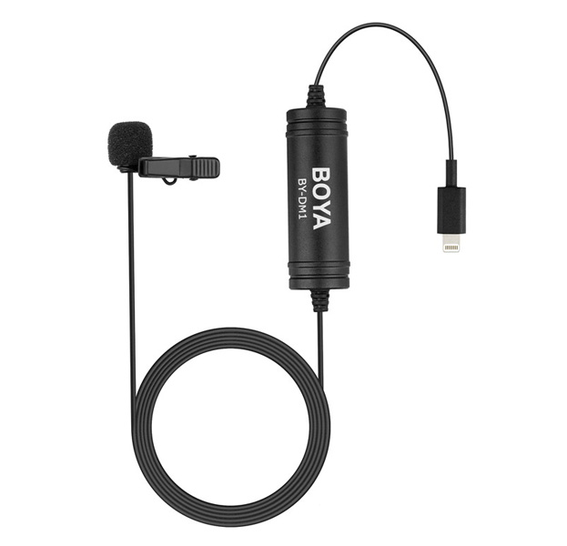 

Петличный микрофон Boya BY-DM1 для Apple с разъемом Lightning (MFi)