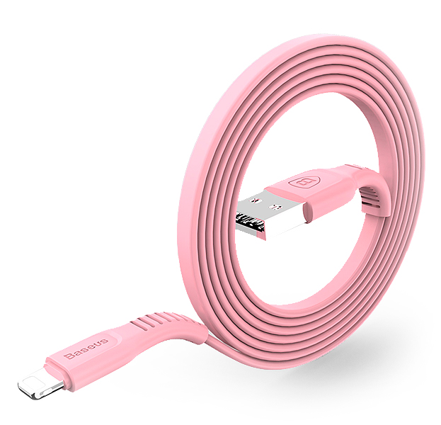 

Розовый USB-кабель Lightning Baseus 2А Tough Series 1m