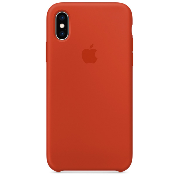 

Морковно-оранжевый силиконовый чехол для iPhone X/XS Silicone Case