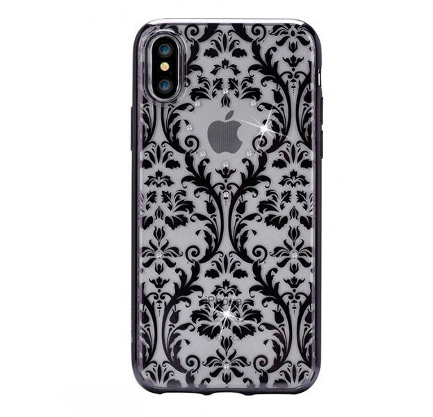 

Силиконовый чехол для iPhone X/XS Devia Crystal Baroque Black