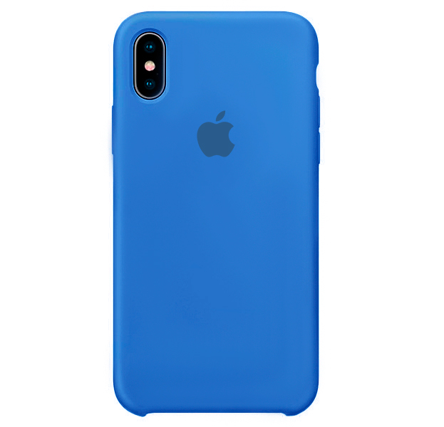 

Синий силиконовый чехол для iPhone X/XS Silicone Case