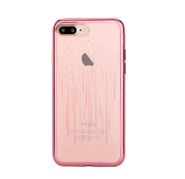

Прозрачный силиконовый чехол для iPhone 7/8 Plus Devia Crystal Meteor Rose Gold, Розовый