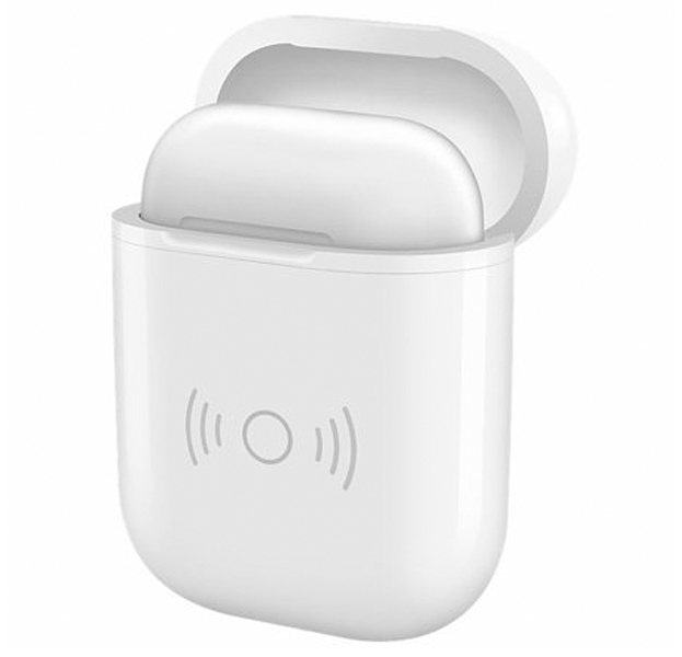 

Белый силиконовый чехол для Apple Airpods Hoco Wireless Charger Case CW16