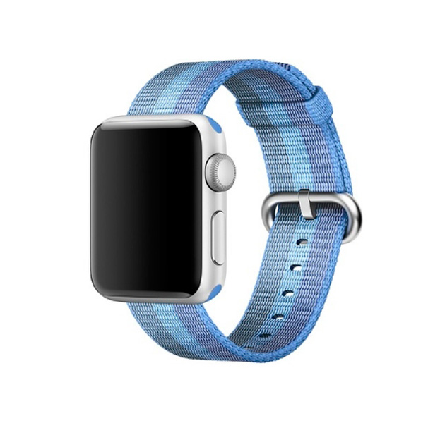 

Нейлоновый ремешок для Apple Watch 42/44 mm Голубая полоска