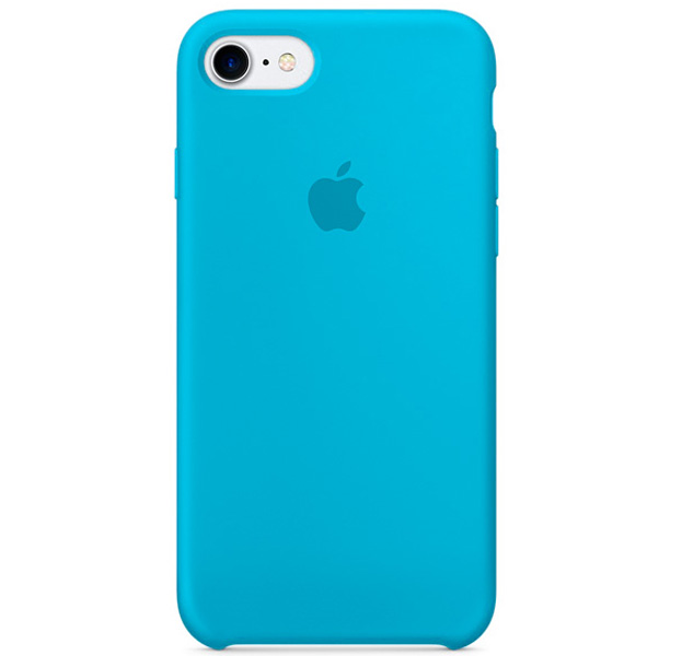 

Голубой силиконовый чехол для iPhone 7/8 Silicone Case