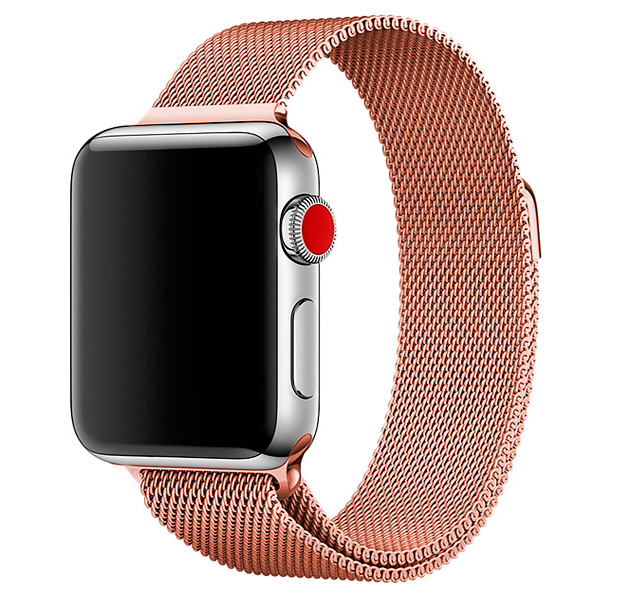 

Металлический ремешок Milanese Band для Apple Watch 38/40 mm бронзовый