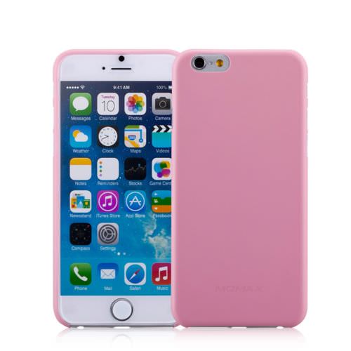

Розовая ультратонкая накладка для iPhone 6/6s Momax Membrane Case, Розовый