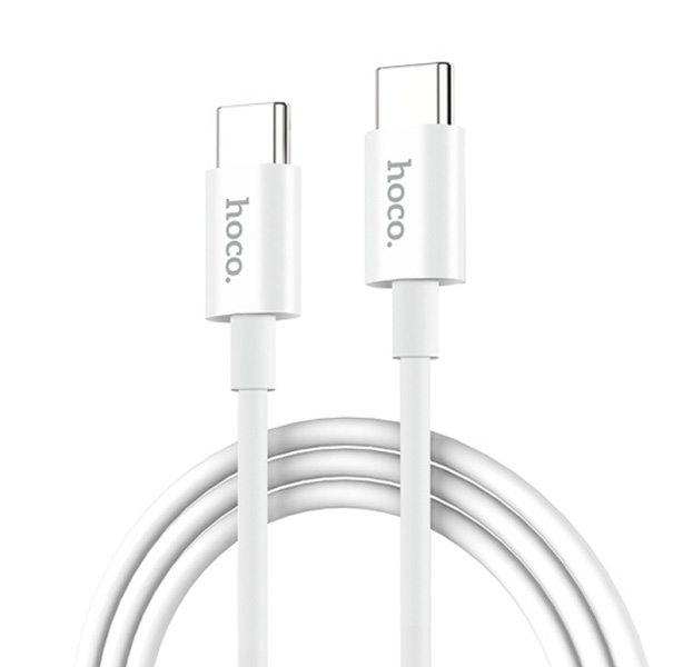 

Белый кабель USB Type C/USB Type C Hoco X23 3A 1m