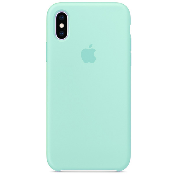 

Аквамариновый силиконовый чехол для iPhone X/XS Silicone Case, Бирюзовый