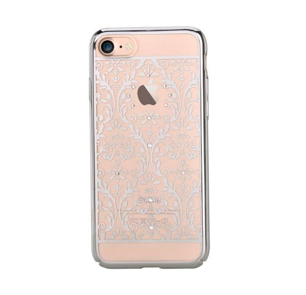 

Прозрачный чехол для iPhone 7/8 Devia Crystal Baroque Silver, Серебристый