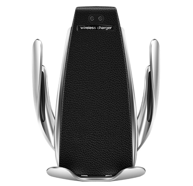 

Черный автомобильный держатель для смартфонов с беспроводной зарядкой Wiwu Magicor