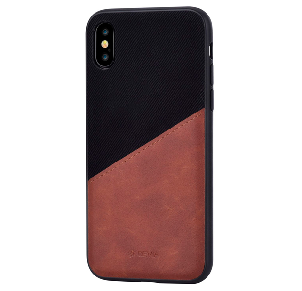 

Чехол-накладка для iPhone X/XS Devia iWallet Black, Комбинированный