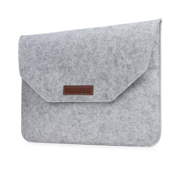 

Серый фетровый чехол для Macbook Pro 13 2016/2017 Velcro Case