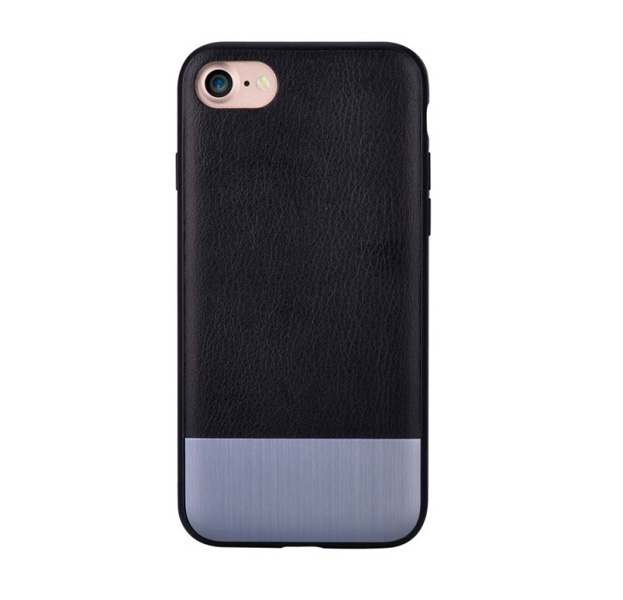 

Черный чехол для iPhone 7/8 Devia Commander Case, Серебристый