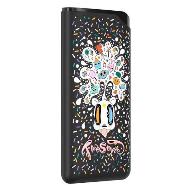 

Черное портативное зарядное устройство Devia Funny Power Bank 10000 mAh