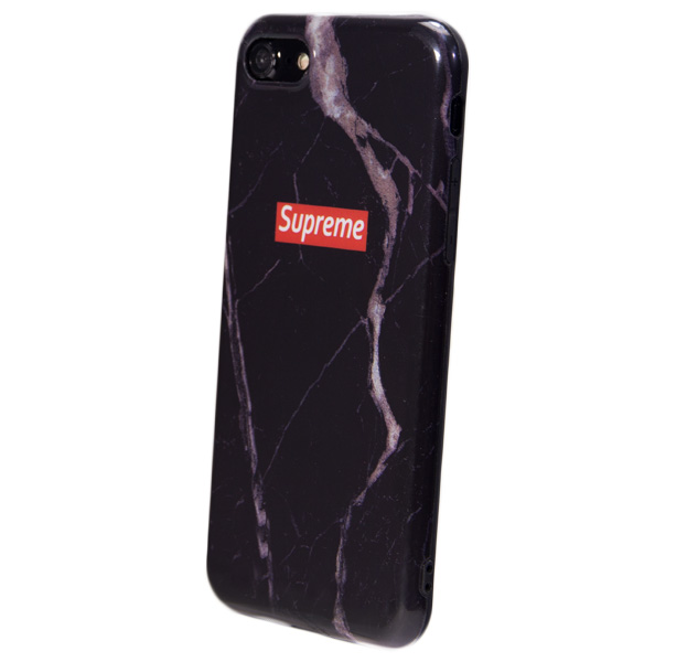 

Чехол-накладка для iPhone 7/8 Marble Collection Black, Черный