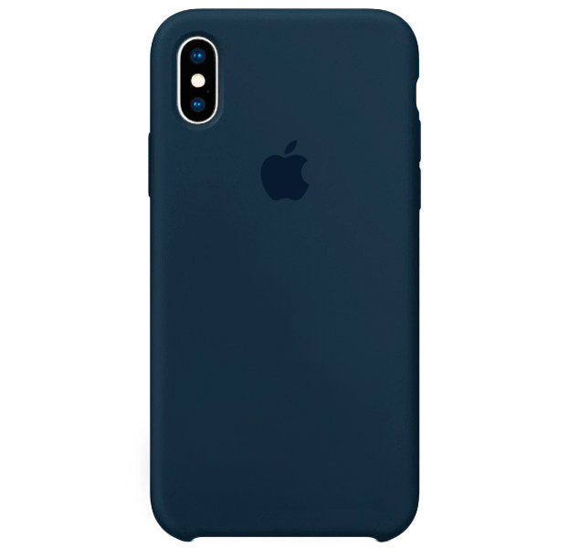 

Сапфировый силиконовый чехол для iPhone X/XS Silicone Case, Синий