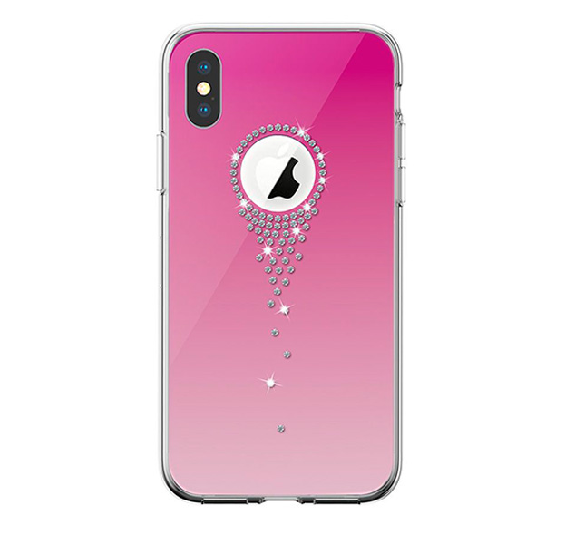 

Чехол-накладка для iPhone XS Max Devia Crystal Angel Tears Case Pink, Комбинированный
