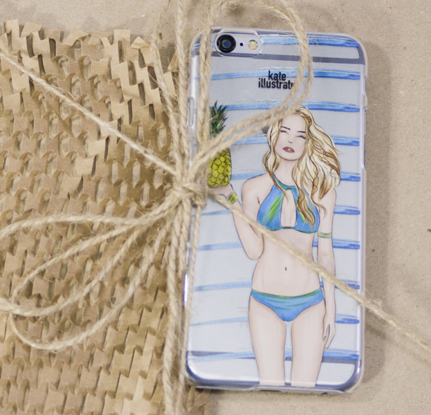 

Чехол-накладка для iPhone 6/6s "Ananas Girl"