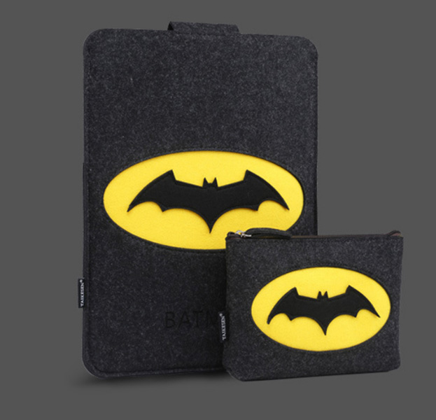 

Черный фетровый чехол-папка для Macbook Air/Pro 13 Batman