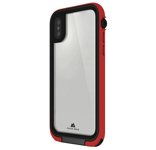 

Водонепроницаемый чехол для iPhone X/XS Black Rock 360 Hero Red, Прозрачный