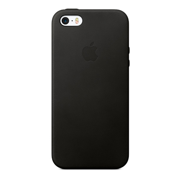 

Черный кожаный чехол для iPhone 5/5S/SE Leather Case