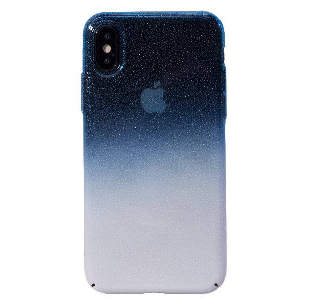 

Синий чехол-накладка для iPhone X/XS Devia Amber Case, Прозрачный