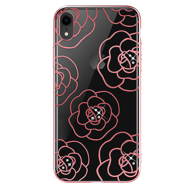 

Чехол-накладка для iPhone XR Devia Crystal Camellia Case Rose Gold, Прозрачный