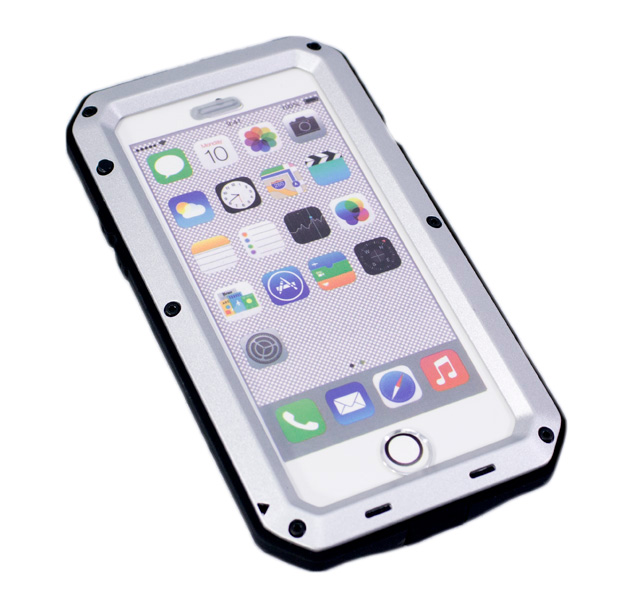 

Серебристый противоударный чехол для iPhone 7/8 Plus Lunatik Taktik Strike