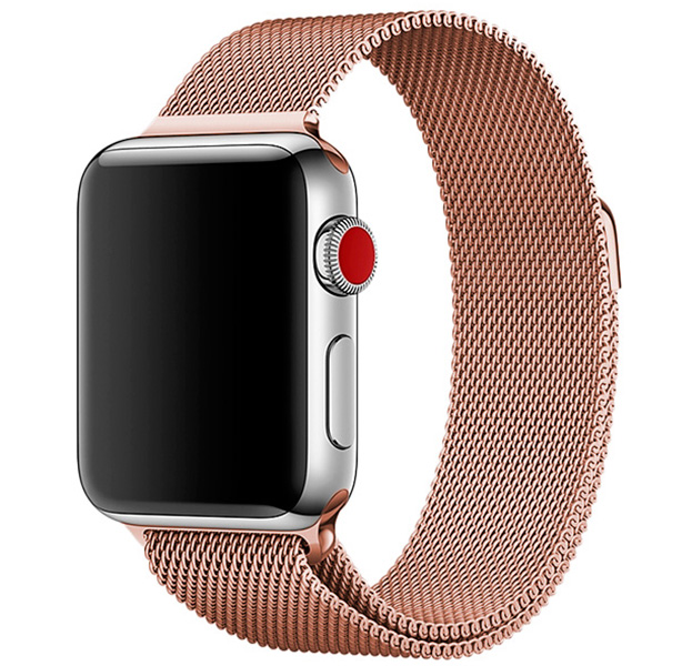 

Металлический ремешок Milanese Band для Apple Watch 42/44 mm бронзовый
