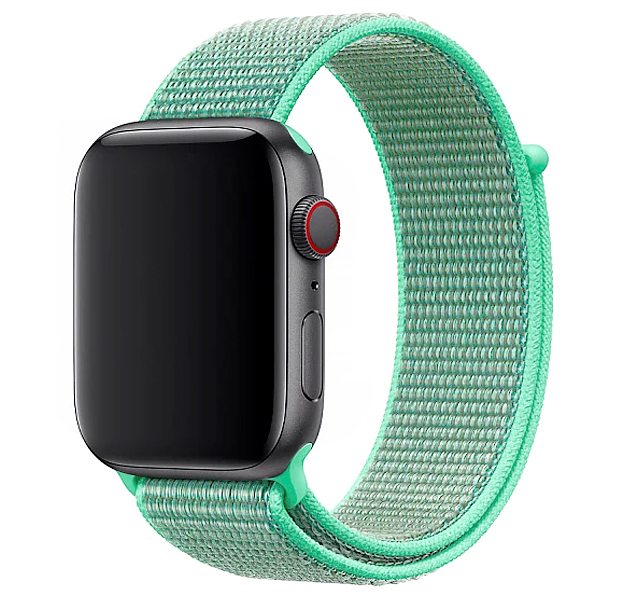 

Мятный нейлоновый ремешок на липучке для Apple Watch 38/40 mm
