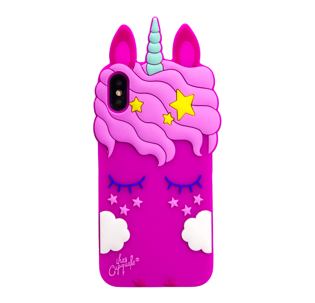 

Силиконовый чехол-накладка для iPhone X/XS Unicorn Soft Case, С рисунком