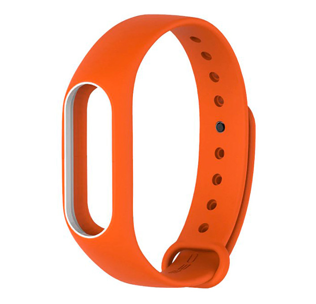 

Цветной ремешок для браслета Xiaomi Mi Band 2 с рамкой (Оранжевый)
