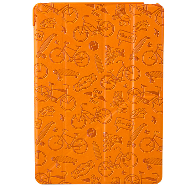 

Чехол-книжка для iPad 9.7 2017/2018 Wallet Onzo Deppa Travel Orange, С рисунком