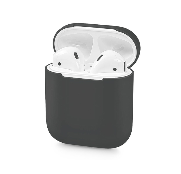 

Серый силиконовый чехол для Apple AirPods Case Protection