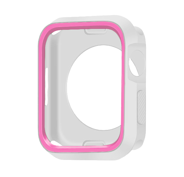 

Белый силиконовый чехол для Apple Watch 40 mm Devia Dazzle Series Protective Pink