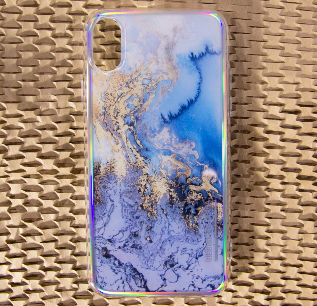 

Силиконовый чехол-накладка для iPhone X/XS Devia Landscape Gold, С рисунком