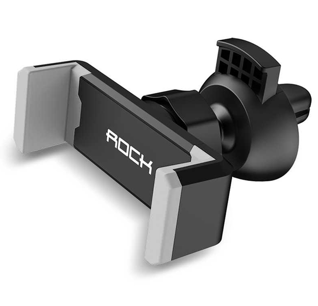 

Автомобильный держатель для смартфона в вентиляционную решетку Rock Deluxe Vent Grey