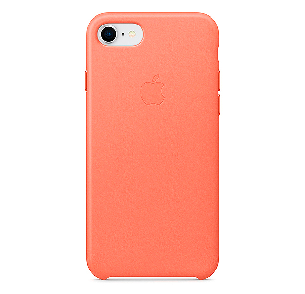 

Абрикосовый кожаный чехол для iPhone 7/8 Leather Case, Оранжевый