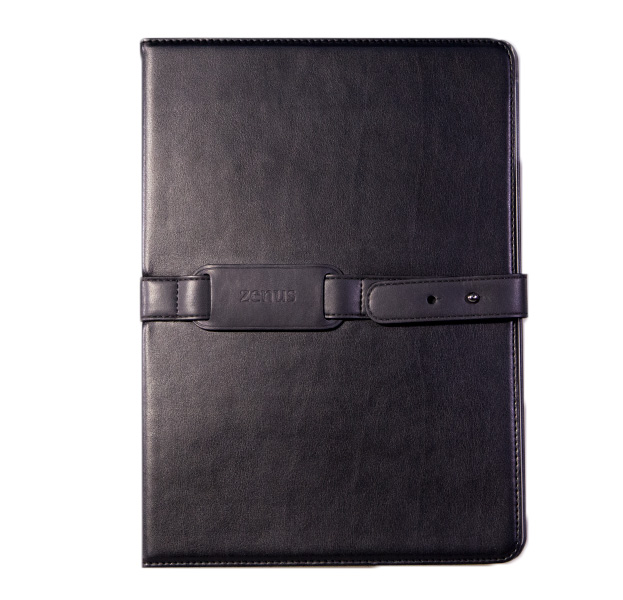 

Черный кожаный чехол-книжка для iPad Air/9.7 2017/2018 Zenus Belted Case