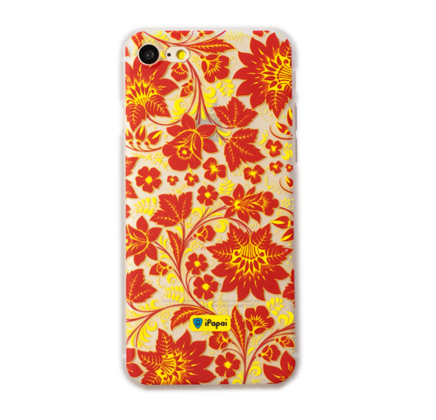 

Чехол-накладка для iPhone 7/8 "Хохлома" Original, Желтый