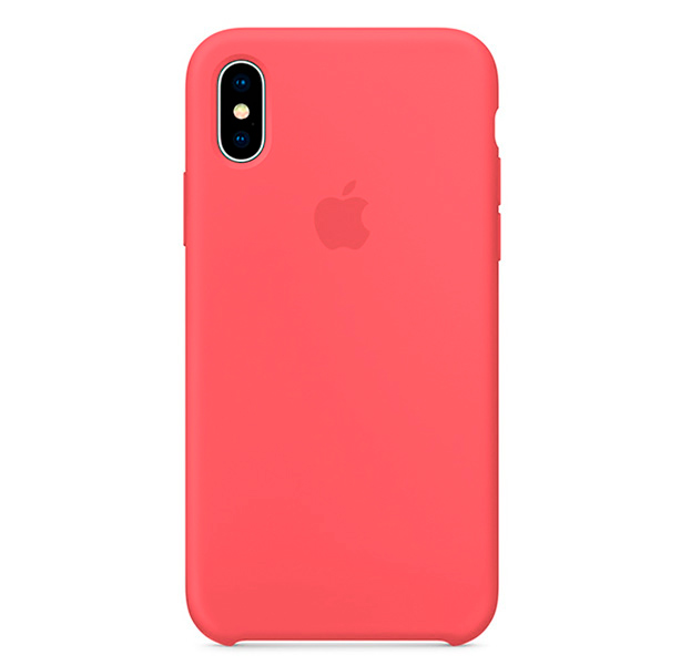 

Светло-красный силиконовый чехол для iPhone X/XS Silicone Case
