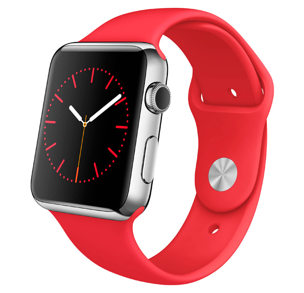 

Красный ремешок для Apple Watch 42/44 mm Sport Band