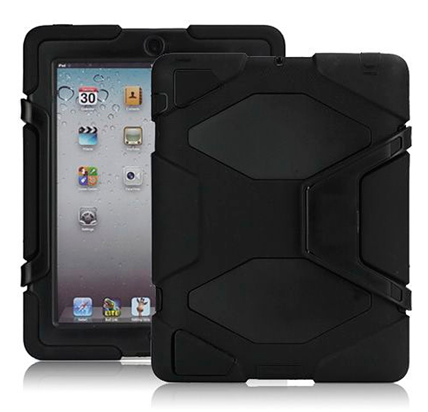 

Черный противоударный чехол для iPad 2/3/4 Griffin Survivor Case